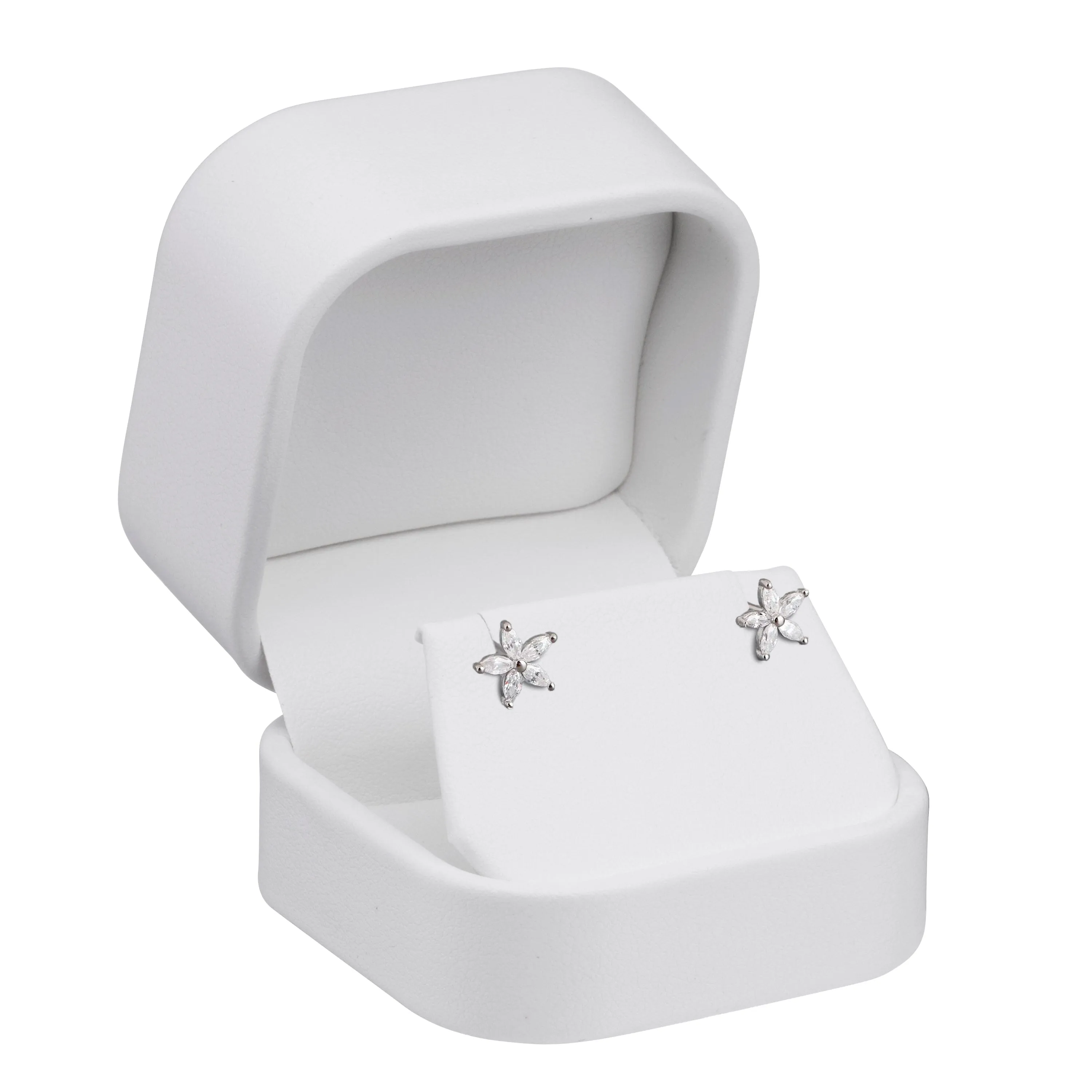 Soft Leatherette Earring Box, Classic Collection