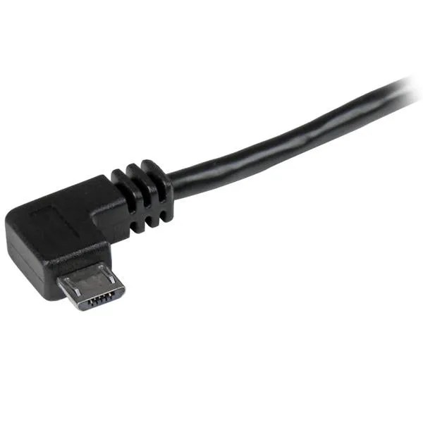 Startech.Com 1M 3 Ft Micro-Usb Cable With Right-Angled Connectors - M/M - Usb A To Micro B Cable - 3Ft Right Angle Micro