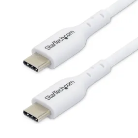 Startech.Com 3M White Usb-C Charging Cable, Usb C Cable, 60W 3A Pd - Usb-C Cable - 24 Pin Usb-C To 24 Pin Usb-C - 3 M