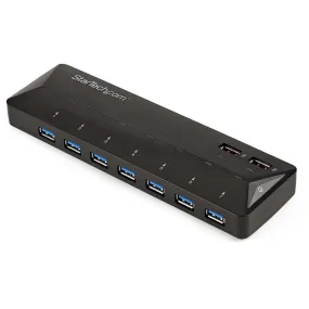 Startech.Com 7-Port Usb 3.0 Hub Plus Dedicated Charging Ports - 2 X 2.4A Ports~7-Port Usb 3.0 Hub (5Gbps) Plus Dedicated