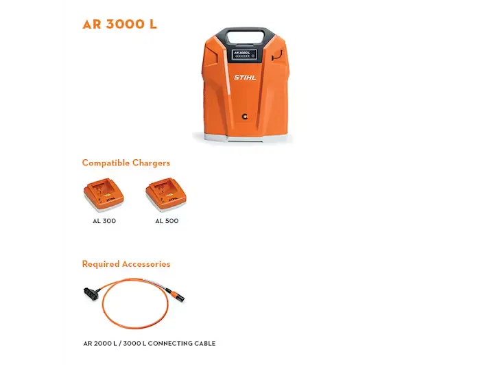 Stihl | AR 3000 L Backpack Battery (4871 400 6521)