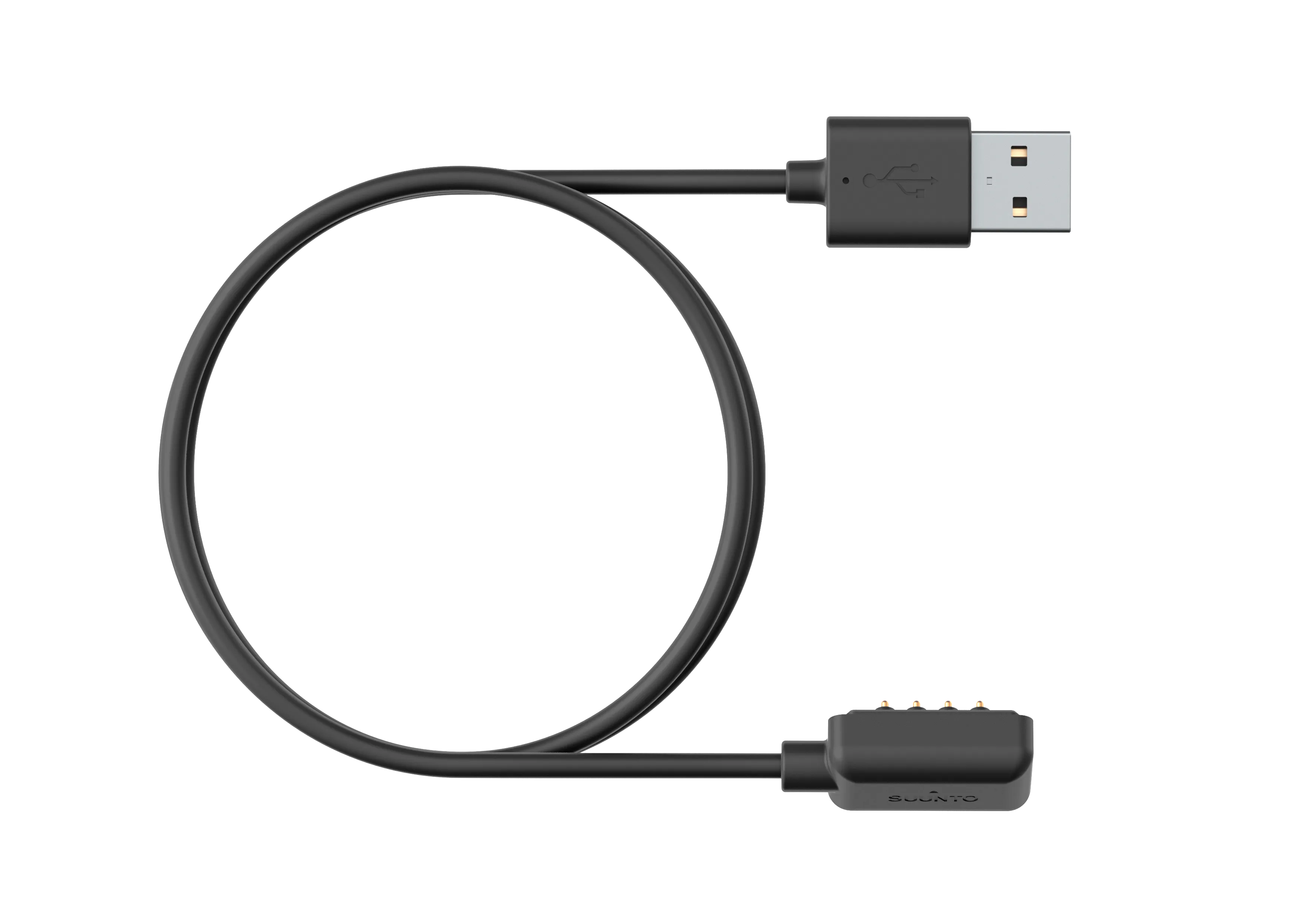 Suunto - Charging / Data Cable - Usb Male To Terminal (Magnet) - Black