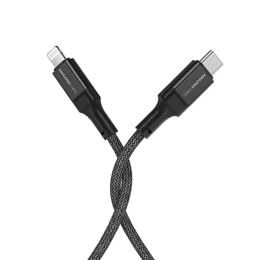 Tough Pro Lightning to USB-C Cable PD30W 3.2A Fast Charging Cable 1.2M