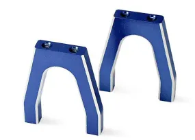 Traxxas Brake/Throttle Servo Mounts - Blue Aluminum, 4919X