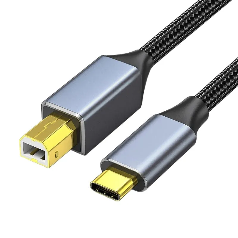 USB-C to USB-B 2.0 Cable - New USB-C Laptop to older peripherals like Printers, Fax etc.