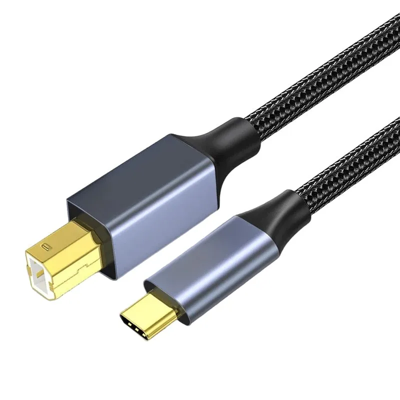 USB-C to USB-B 2.0 Cable - New USB-C Laptop to older peripherals like Printers, Fax etc.