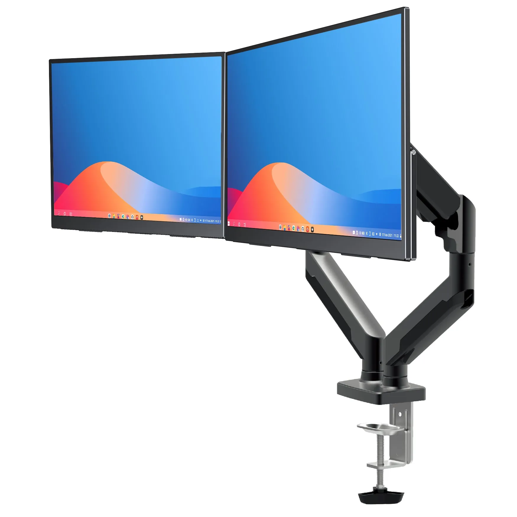 UStand - Dual Monitor Arm VESA Mount Compatible for 13" to 32" Displays