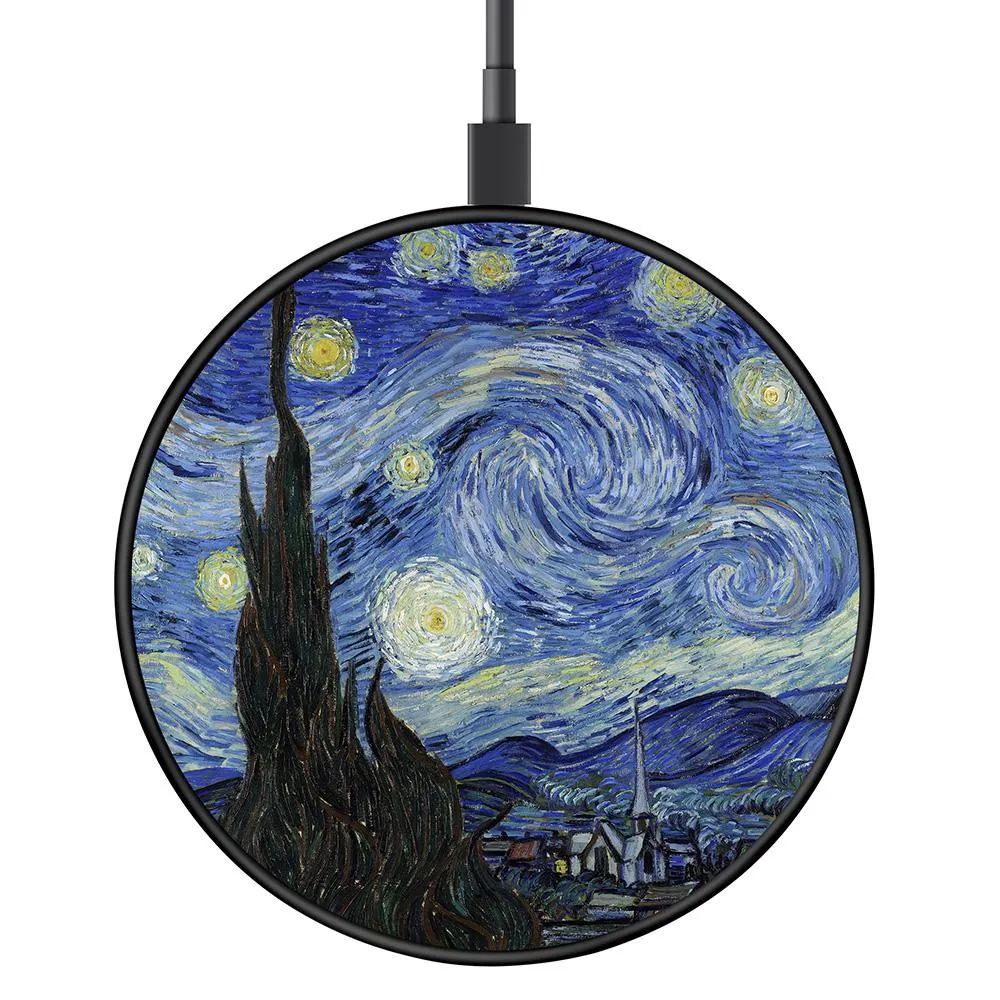 VanGogh Starry Night Wireless Charging Pad