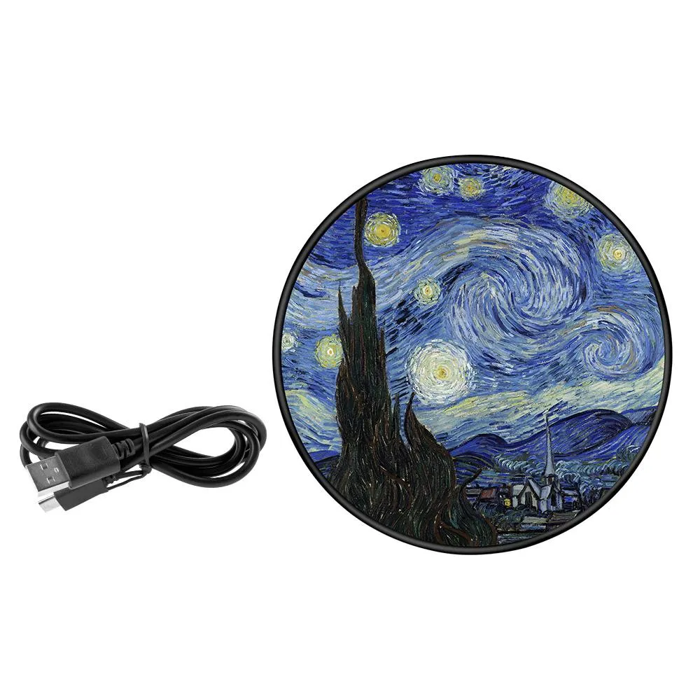 VanGogh Starry Night Wireless Charging Pad