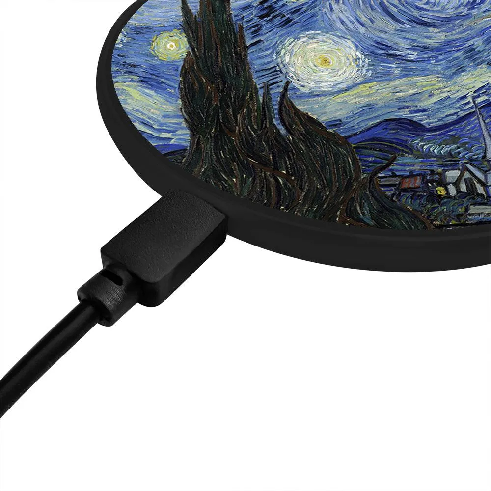 VanGogh Starry Night Wireless Charging Pad