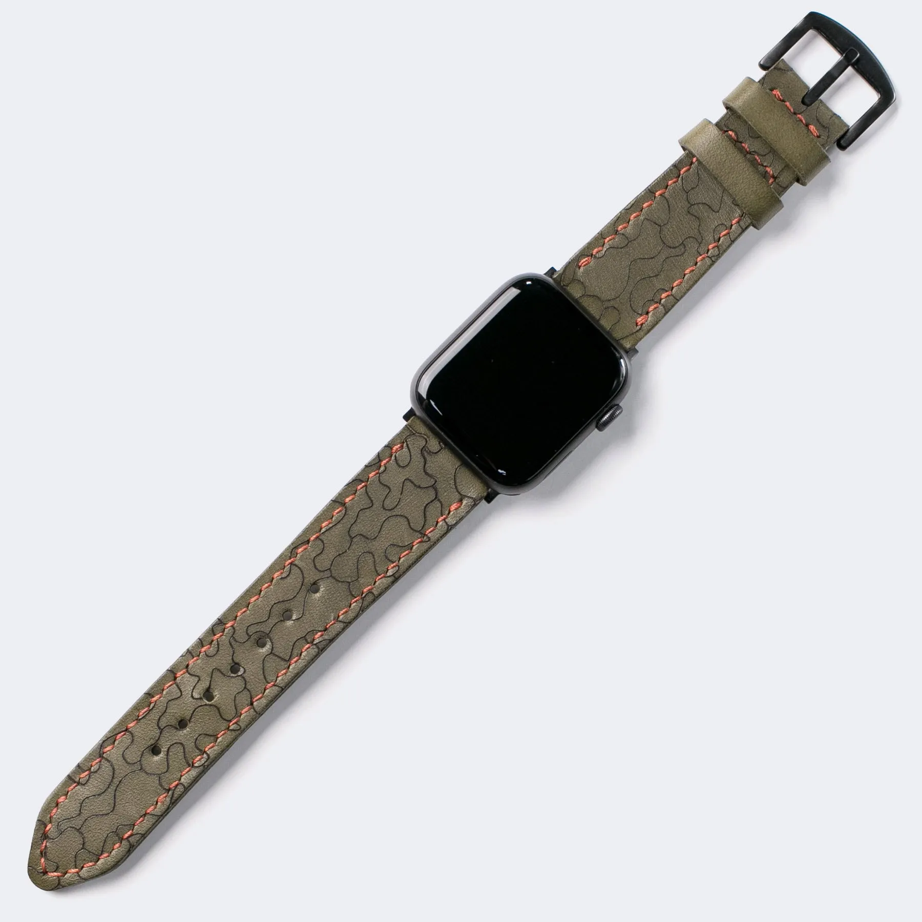 VegTan Leather Apple Watch Strap - Camouflage