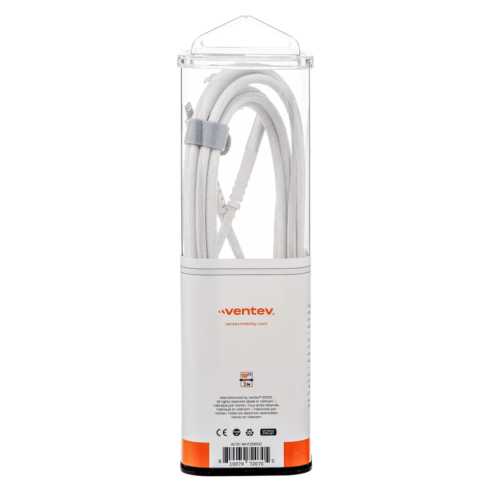 Ventev Chargesync Alloy USB C to Apple Lightning Cable 10ft by Ventev