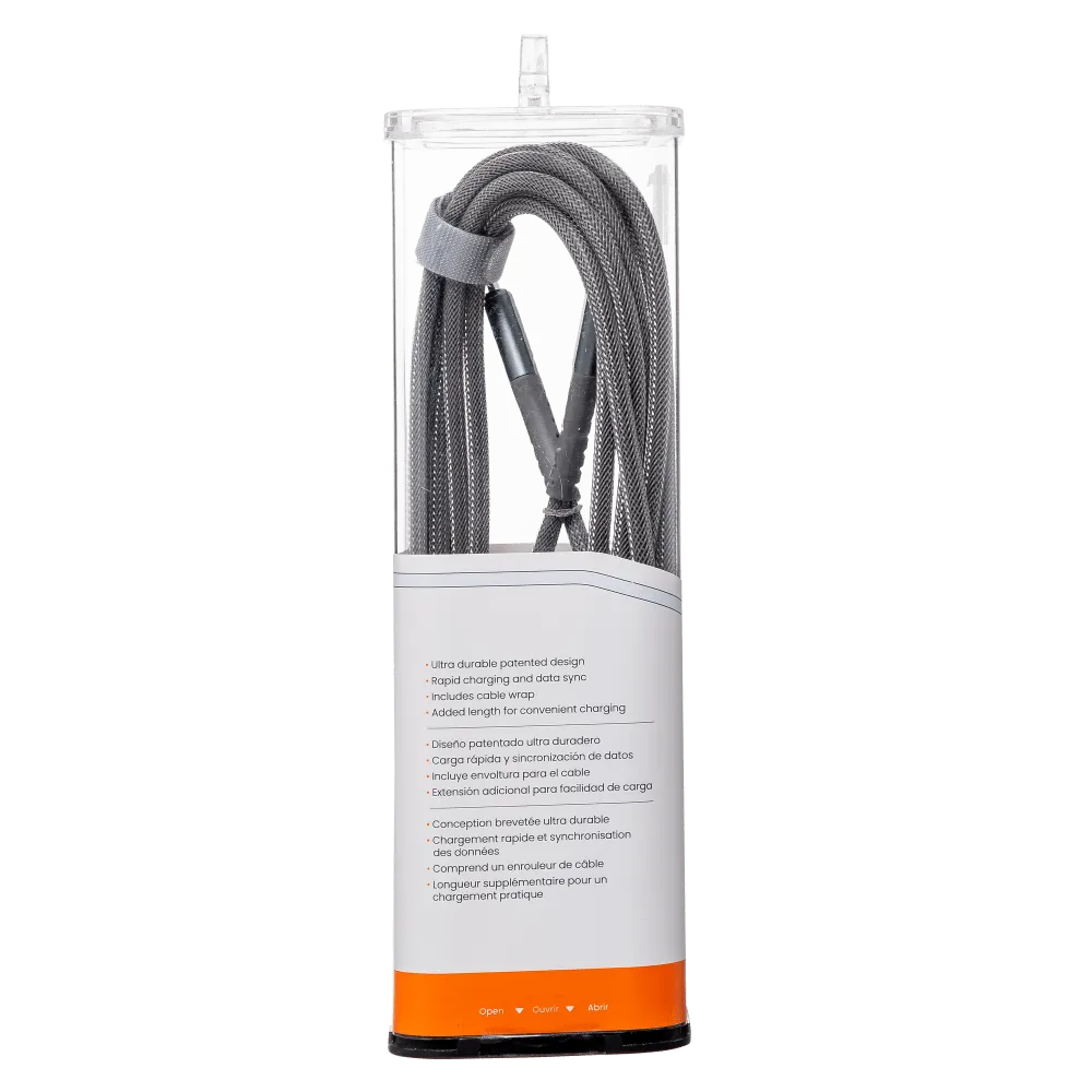 Ventev Chargesync Alloy USB C to Apple Lightning Cable 10ft by Ventev