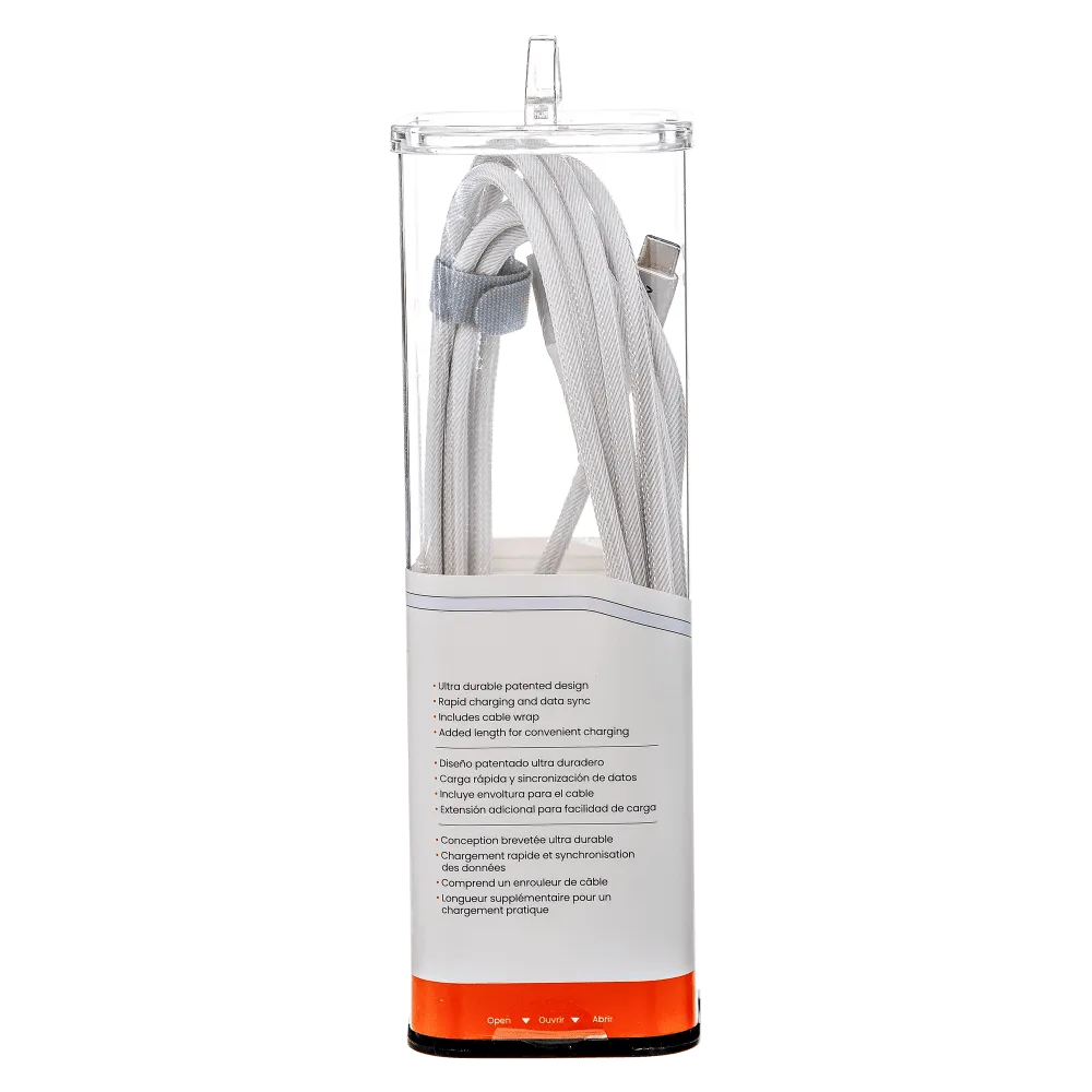 Ventev Chargesync Alloy USB C to Apple Lightning Cable 10ft by Ventev