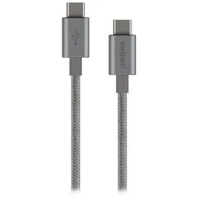 Verizon (CABCTOCGRY-M) 4Ft USB-C to USB-C Charge & Sync Data Cable - Gray