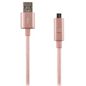 Verizon (CABMICRRSGLD-M) 4Ft Charge & Sync Cable for Micro USB Devices -Rosegold