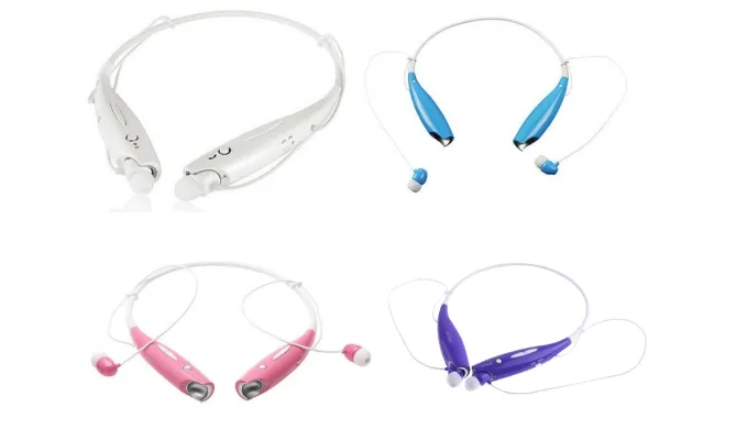 Water Resistant Bluetooth Behind-the-Neck Stereo Headset - Assorted Colors - Ships Same/Next Day!