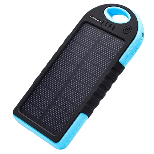 Water Resistant Clip-On Solar Wireless Charger Slp-7001 Blue