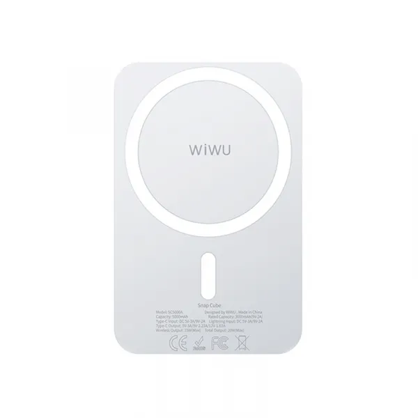 Wiwu Snap Cube Magnetic Wireless Charging 5000mAh Powerbank