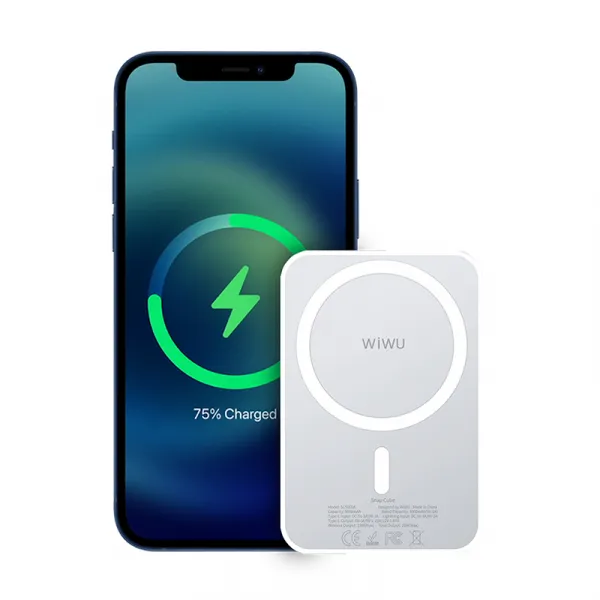 Wiwu Snap Cube Magnetic Wireless Charging 5000mAh Powerbank