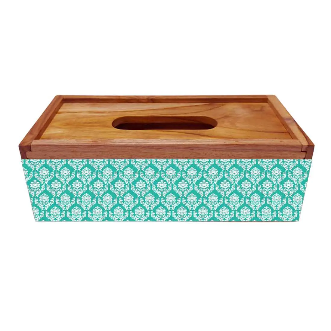 Wooden Rectangular Tissue Paper Holder for Bathroom