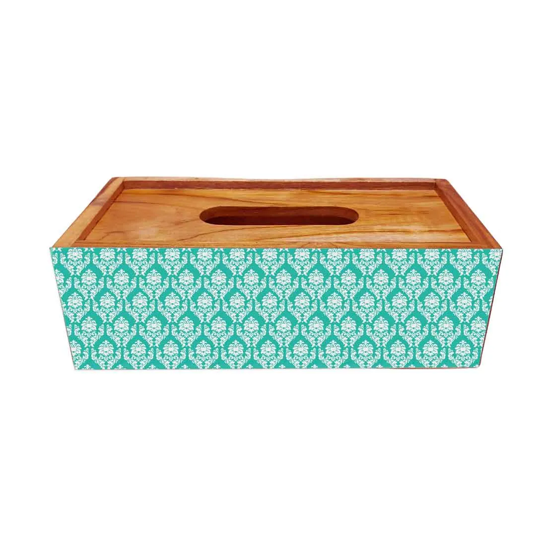 Wooden Rectangular Tissue Paper Holder for Bathroom