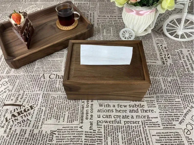 Wooden Tissue Box