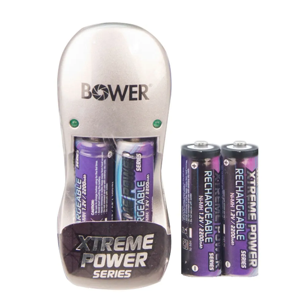 Xtreme Power Series Charger for AA / AAA Batteries with Cleaning Cloth