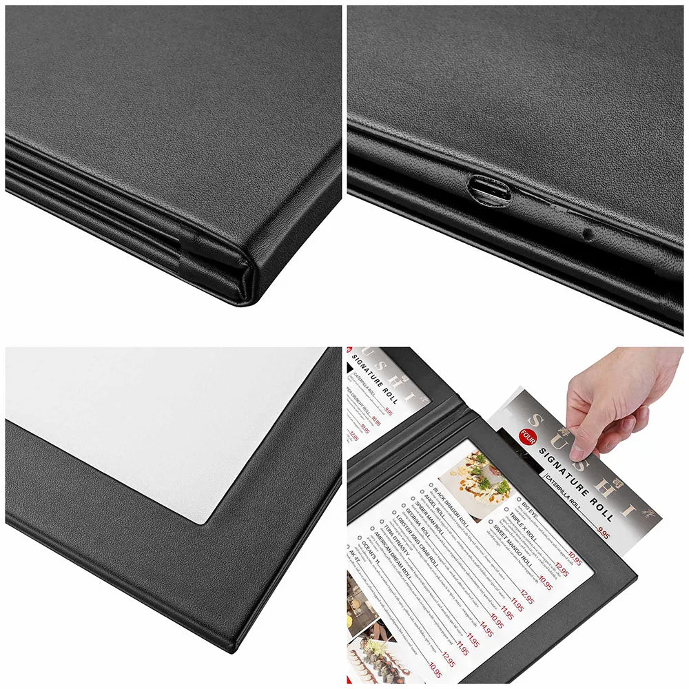 Yescom Personalized Menu Covers LED Menu Cover Dual Page 8.5x14in (MOQ 10ct)