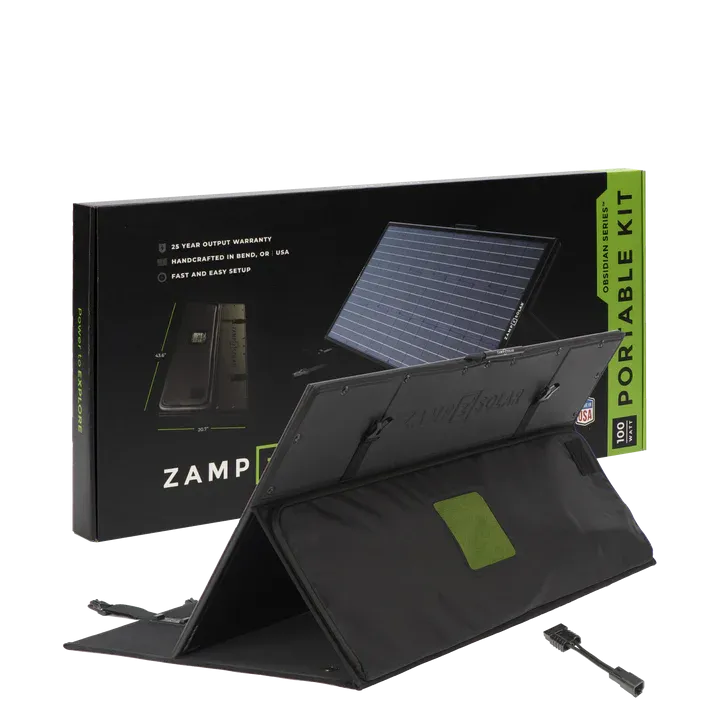 ZAMP SOLAR OBSIDIAN® SERIES 45-Watt Dometic PLB40 Charging Kit